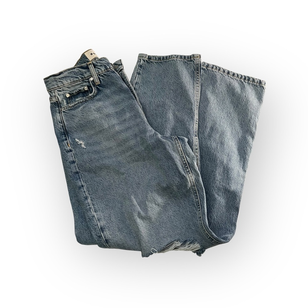 Boden Light Wash Straight Leg Jeans Size 27 Relaxed Loose Inseam 32
